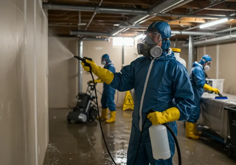 Basement Sanitization and Antimicrobial Treatment process in Independence, KS