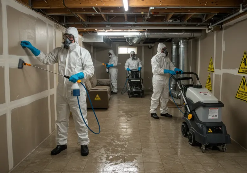 Basement Moisture Removal and Structural Drying process in Independence, KS